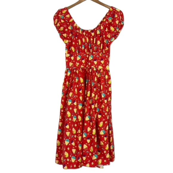 Disney Parks The Dress Shop Dole Whip Pineapple Swirl Dress - Picture 1 of 11